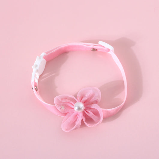 Collar Arco de Encaje y Lentejuelas para Gatos y Perros con Cierre de Seguridad - Image 4