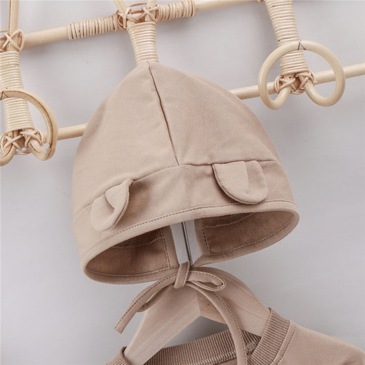 Pijama Enterizo con Capucha Osito de Algodón para Bebé - Image 13
