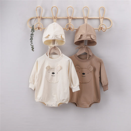 Pijama Enterizo con Capucha Osito de Algodón para Bebé - Image 15