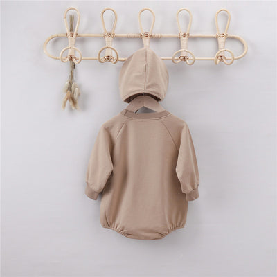 Pijama Enterizo con Capucha Osito de Algodón para Bebé - Image 11