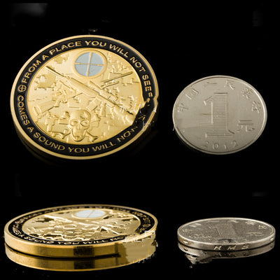 Moneda Conmemorativa Bañada en Oro - Insignia Coleccionable Premium - Image 4