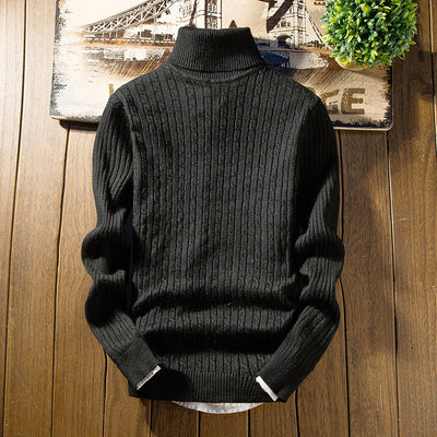 Suéter Ajustado de Punto Liso para Hombre - Image 10