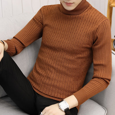 Suéter Ajustado de Punto Liso para Hombre - Image 13