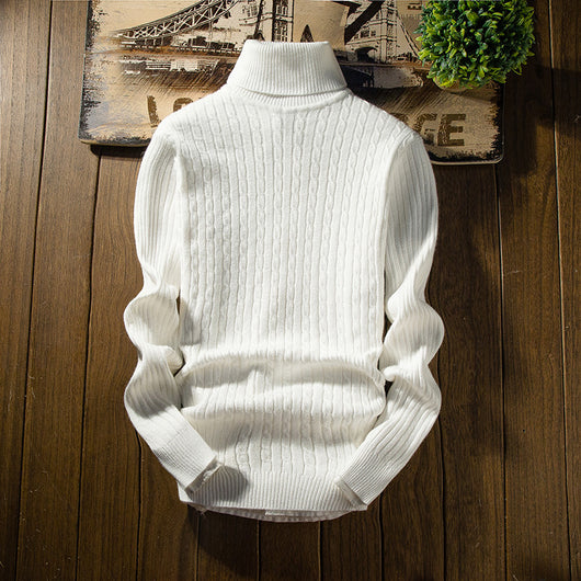 Suéter Ajustado de Punto Liso para Hombre - Image 7