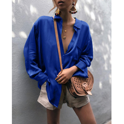 Cardigan Holgado de Botones para Mujer Manga Larga