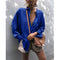 Cardigan Holgado de Botones para Mujer Manga Larga