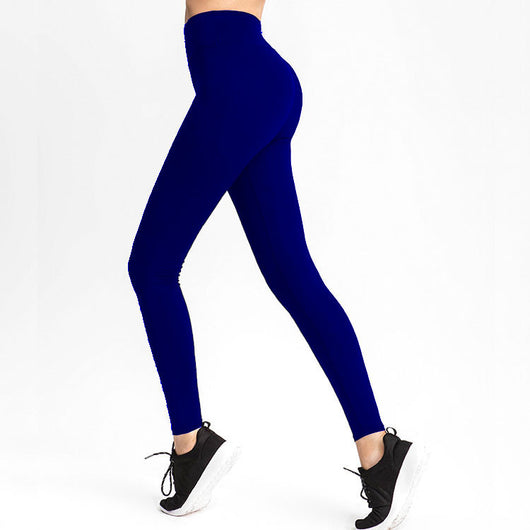 Pantalones Yoga Cintura Alta Deportivos de Colores Sólidos Estilo Europeo - Image 15