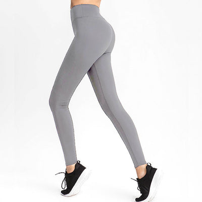 Pantalones Yoga Cintura Alta Deportivos de Colores Sólidos Estilo Europeo - Image 6