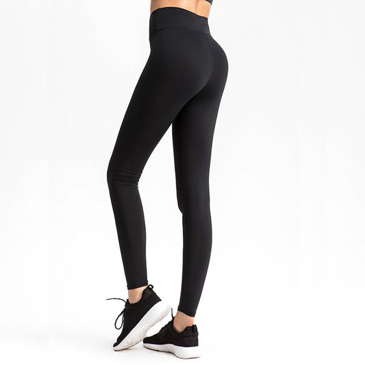 Pantalones Yoga Cintura Alta Deportivos de Colores Sólidos Estilo Europeo - Image 2
