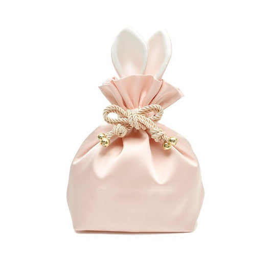 Bolsa de Almacenamiento de Joyas y Cosméticos con Orejas de Conejo - Seda con Cordón - Image 3