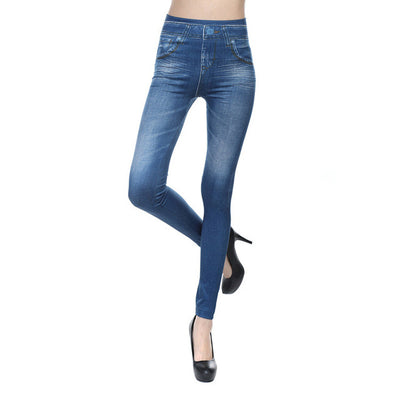 Leggings Love de Algodón Imitación Denim sin Costuras - Image 8