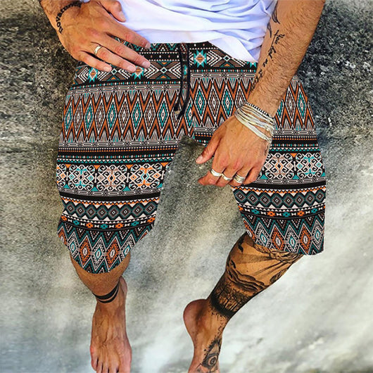 Pantalones Cortos Deportivos Retro Estampados para Playa - Ajuste Holgado y Cómodo - Image 12