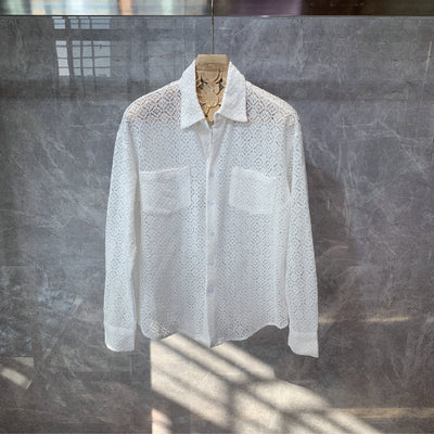 Camisa Suelta de Manga Larga Estilo Coreano - Diseño de Moda Urbana Tendencia Ins