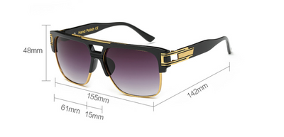 Gafas de Sol Marco Extragrande Tendencia Europa y América - Image 7