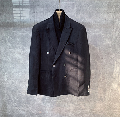 Saco de Lino Doble Botonadura para Hombre - Corte Casual - Image 5