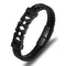 Leather Leather Braided Bracelet, Leather Bracelet, Custom Leather Bracelet, Men'S Cowhide Jewelry Negro 19CM