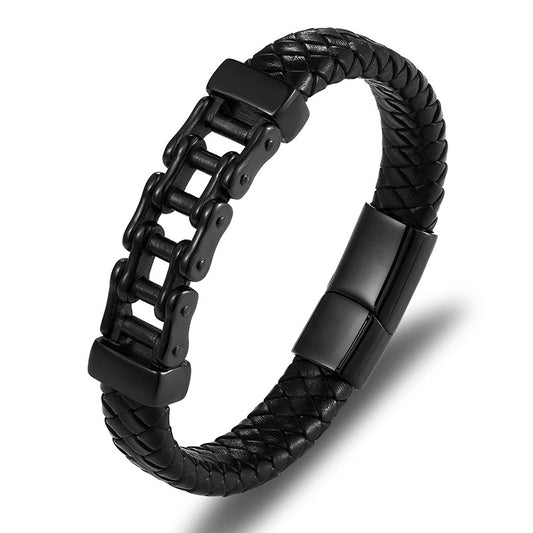 Pulsera de Cuero Trenzado para Hombre - Joyería Personalizable - Image 2