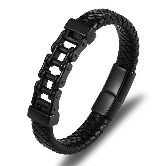 Pulsera de Cuero Trenzado para Hombre - Joyería Personalizable - Image 2
