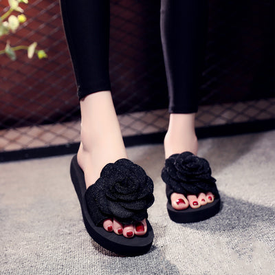 Sandalias con Rosa - Comodidad y Estilo Floral - Image 7