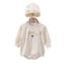 Pijama Enterizo con Capucha Osito de Algodón para Bebé