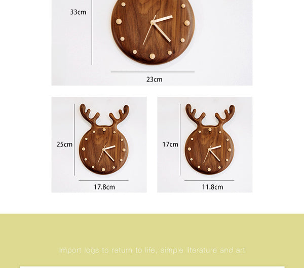 Reloj de Pared Péndulo Nórdico en Madera Maciza