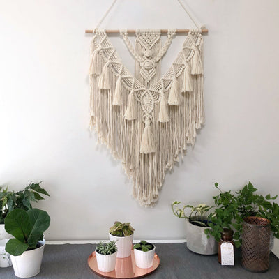 Tapiz Macramé Tejido a Mano - Decoración Bohemia para Pared - Image 9