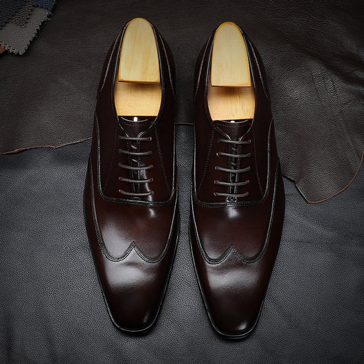 Zapatos Brock Coreanos con Punta Cuadrada para Hombre - Image 4