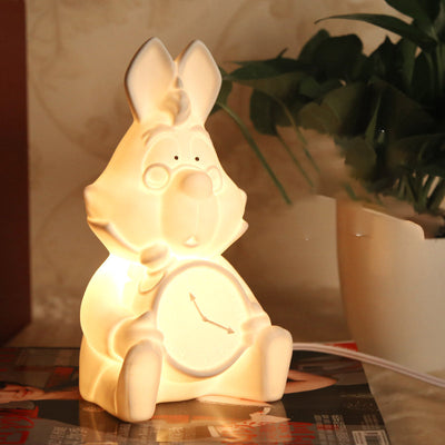 Lámpara de Mesita Conejo Blanco Alicia - Luz Nocturna Decorativa - Image 10