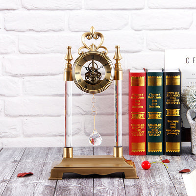 Reloj de Cristal Premium Decorativo con Detalles en Oro - Image 8