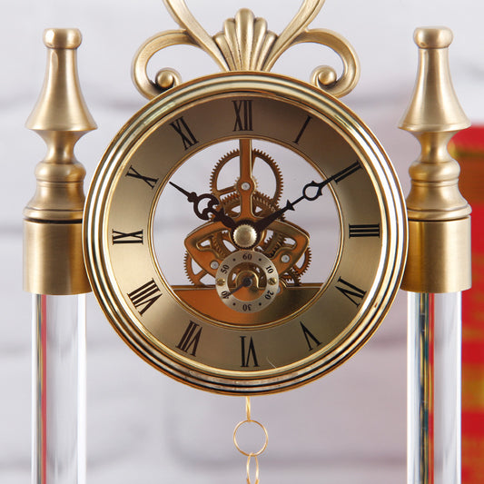 Reloj de Cristal Premium Decorativo con Detalles en Oro - Image 2