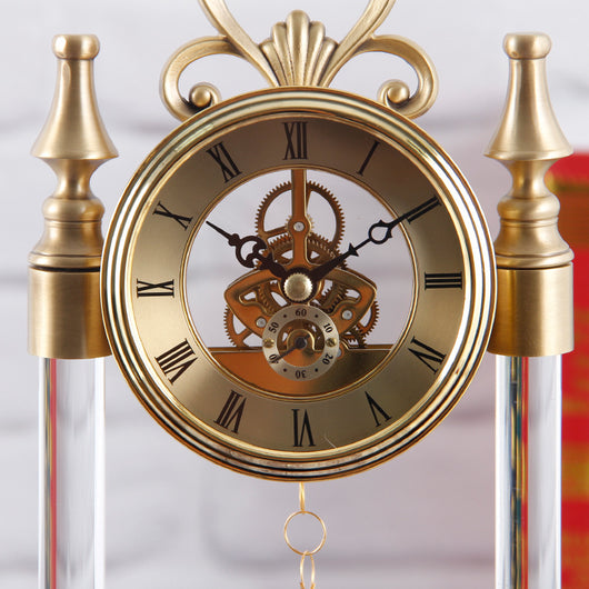 Reloj de Cristal Premium Decorativo con Detalles en Oro - Image 2