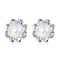 Aretes de Ópalo Floral para Mujer