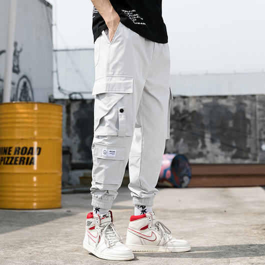 Pantalones Cargo Holgados de Nueve Puntos - Estilo Casual Moderno para Hombre - Image 8