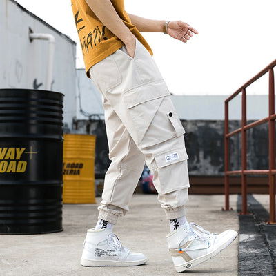 Pantalones Cargo Holgados de Nueve Puntos - Estilo Casual Moderno para Hombre - Image 9