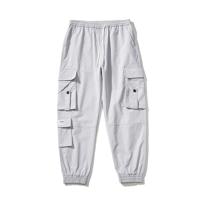 Pantalones Cargo Holgados de Nueve Puntos - Estilo Casual Moderno para Hombre - Image 4