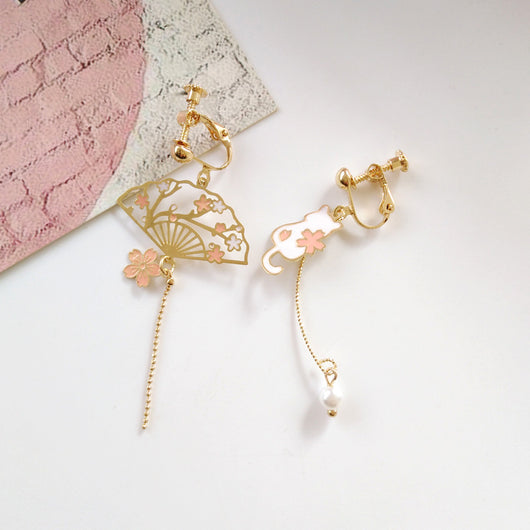 Aretes Abanico Estilo Retro Nacional con Temperamento - Image 9