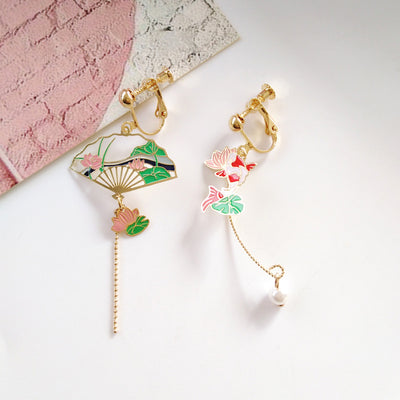 Aretes Abanico Estilo Retro Nacional con Temperamento - Image 10