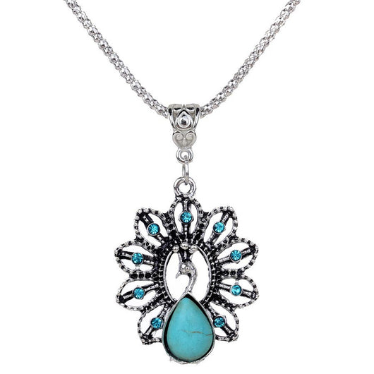 Collar de Turquesa con Diamantes Estilo Europeo y Americano - Image 2