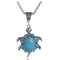 European And American Diamond Turquoise Necklace F