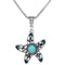 European And American Diamond Turquoise Necklace A