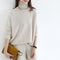 Cardigan Lazy Style Cuello Alto Trenzado Grueso para Mujer
