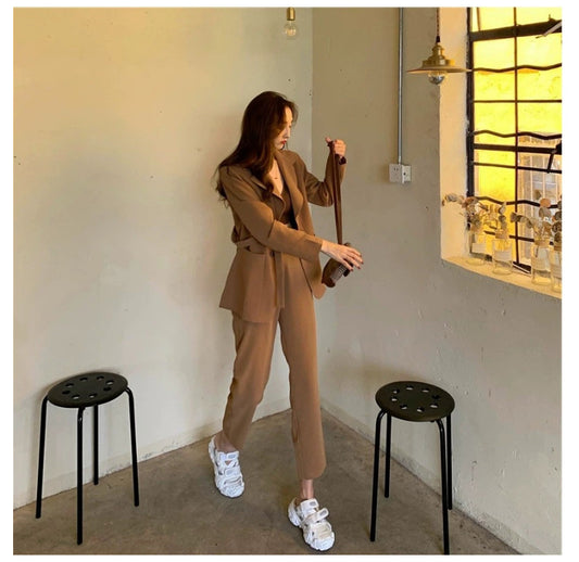 Conjunto de 2 Piezas Invierno Elegante - Estilismo para Verse Más Alta