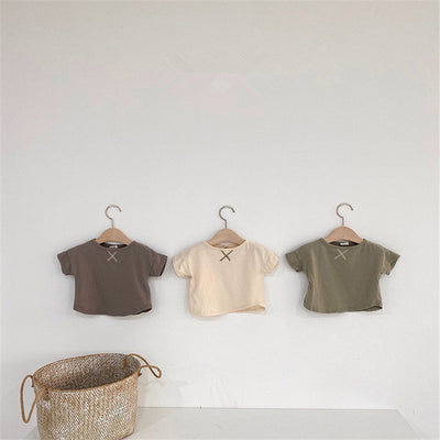 Playera Básica de Manga Corta para Niños - Perfecta para el Verano - Image 11