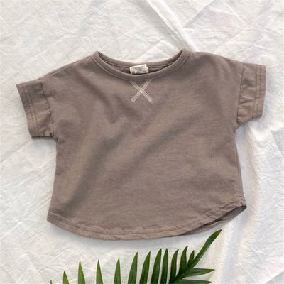 Playera Básica de Manga Corta para Niños - Perfecta para el Verano - Image 19