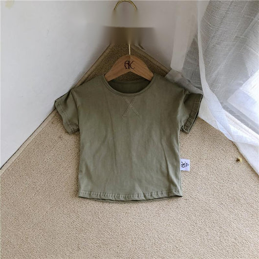 Playera Básica de Manga Corta para Niños - Perfecta para el Verano - Image 6