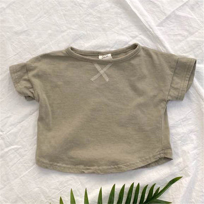 Playera Básica de Manga Corta para Niños - Perfecta para el Verano - Image 9