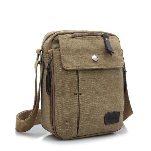 Bolsa Mensajero Canvas Estilo Vertical - Mochila Multifuncional para Viaje y Deporte - Image 9