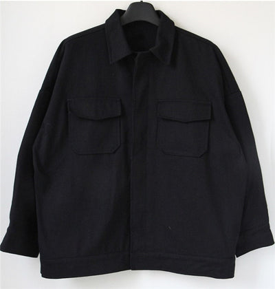Camisa de Trabajo Primavera Otoño Hombre Manga Larga Estilo Coreano Suelta Casual - Image 8