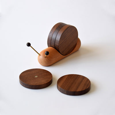 Posavasos Térmico de Madera Caracol Lindo - Protector Aislante Resistente al Calor - Image 7