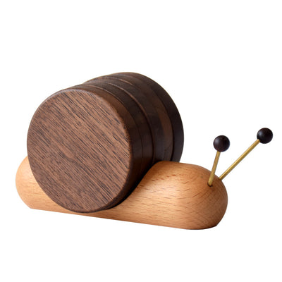 Posavasos Térmico de Madera Caracol Lindo - Protector Aislante Resistente al Calor - Image 6